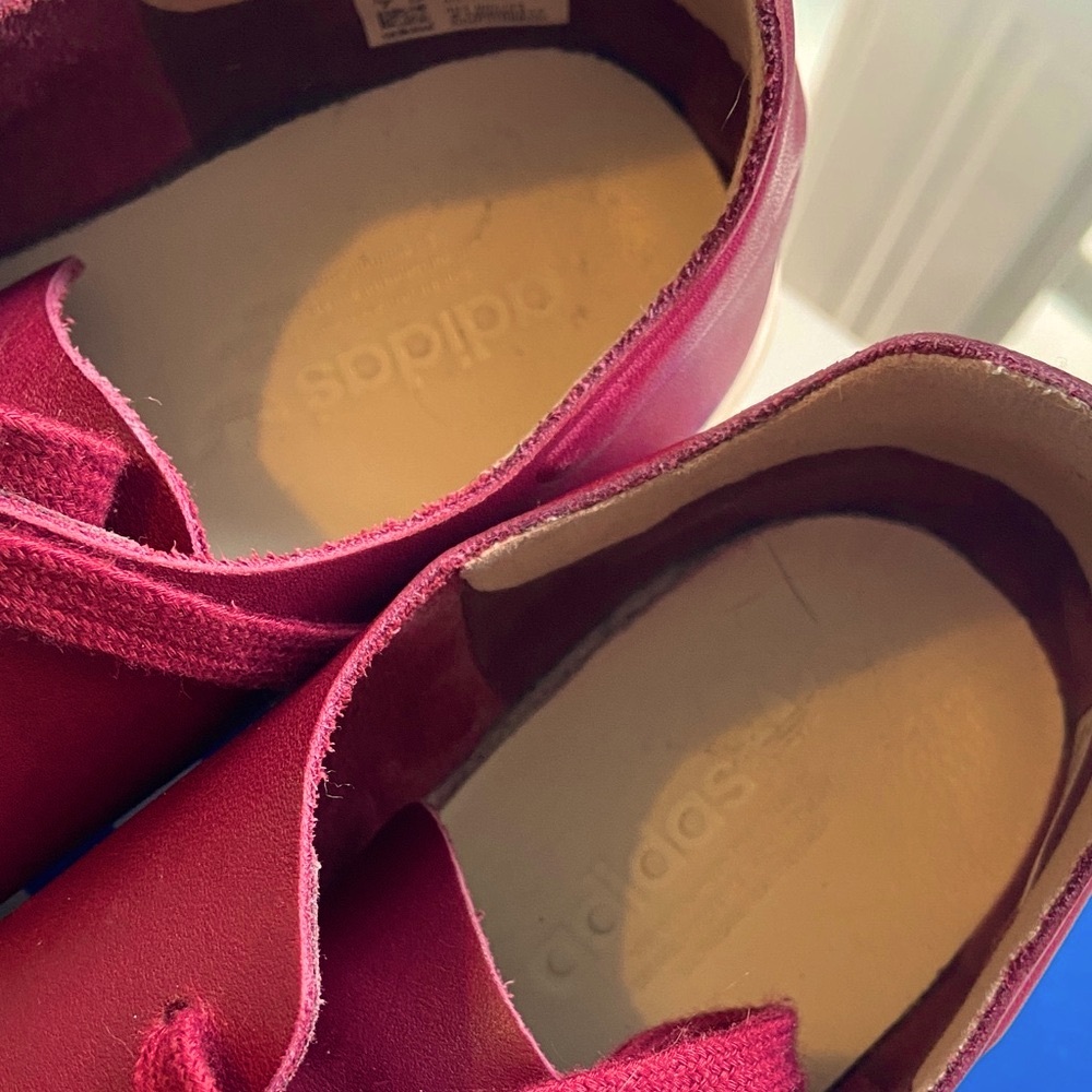Adidas Stan Smith Originals Burgundy Leather - Picture 3 of 4